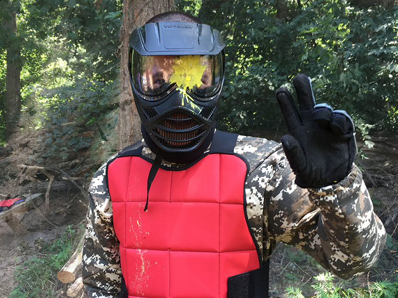 Paintball laser game au parc des bouscaillous
