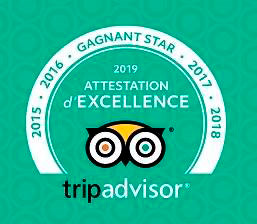 Logo attestation de tripadvisor pour 2019